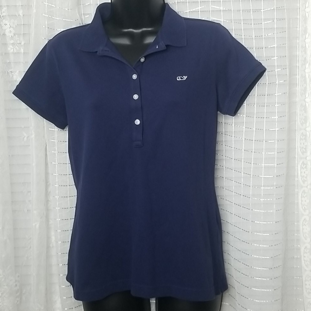 Vineyard Vines Navy Women's Polo SzS